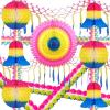 Party Decoration Kit - 13 Pieces - Multi Rainbow Theme